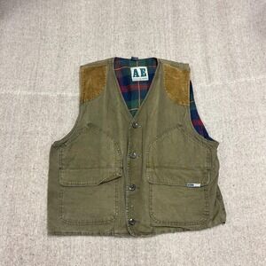 Vintage American Eagle Vest Mens Large Green 1990s Hunting Outdoors